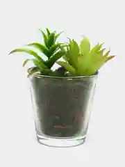 Зеленый искусственные растения в горшках, 2 шт
