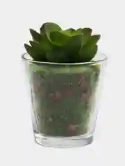 Зеленый искусственные растения в горшках, 2 шт
