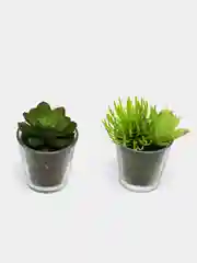 Лесной зеленый искусственные растения в горшках, 2 шт