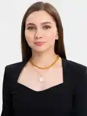 Медный цепь с перламутром