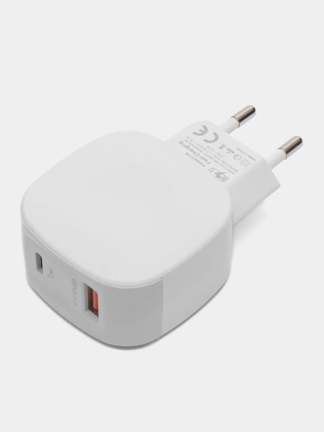 Быстрая зарядка 3А / Блок питания Type-C и USB, с быстрой зарядкой Quick Charg 3А
