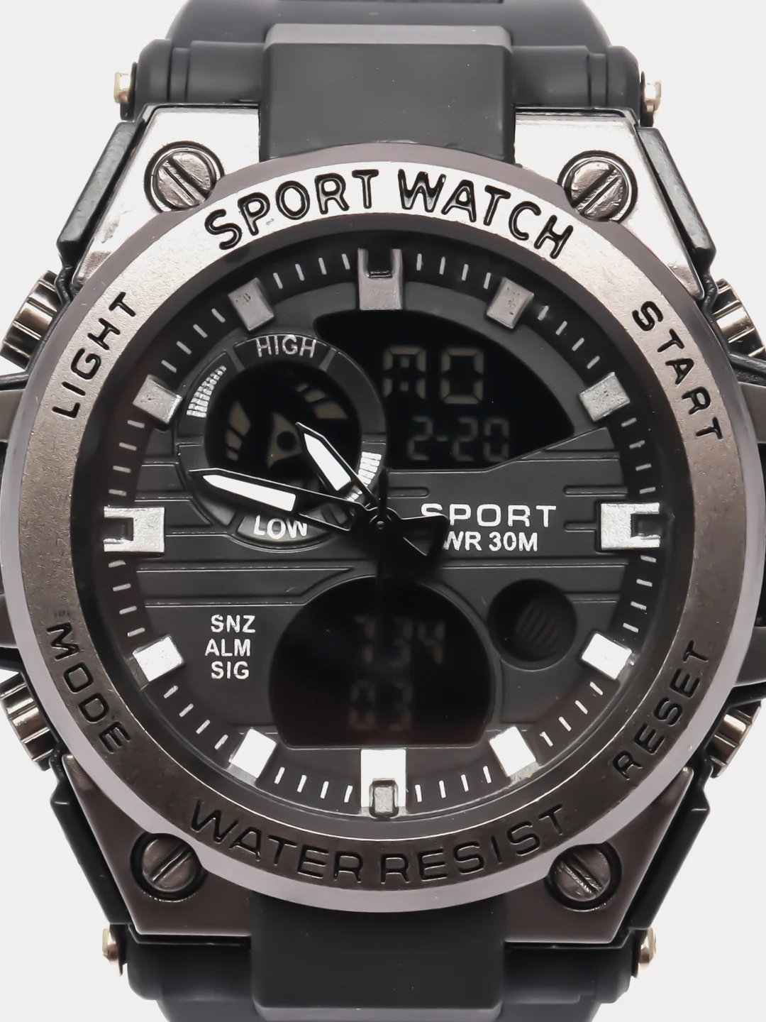 Черный часы мужские наручные электронные SPORTWATCH 2
