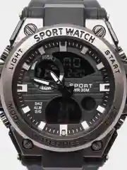 Черный часы мужские наручные электронные SPORTWATCH 2