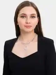 Серебряный цепочка женская ярусная с монетой