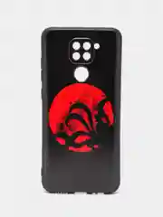 Синий меланж чехол силиконовый для Xiaomi Redmi Note 9 (Сяоми Редми Ноут 9), с принтом, с рисунком