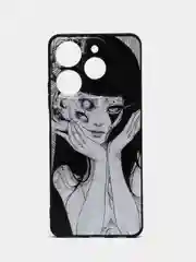 Белый силиконовый чехол для Tecno Spark 10 Pro (Техно Спарк 10 Про), с принтом, с рисунком