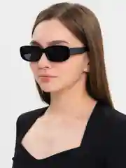 Черный солнцезащитные очки, женские, прямоугольные