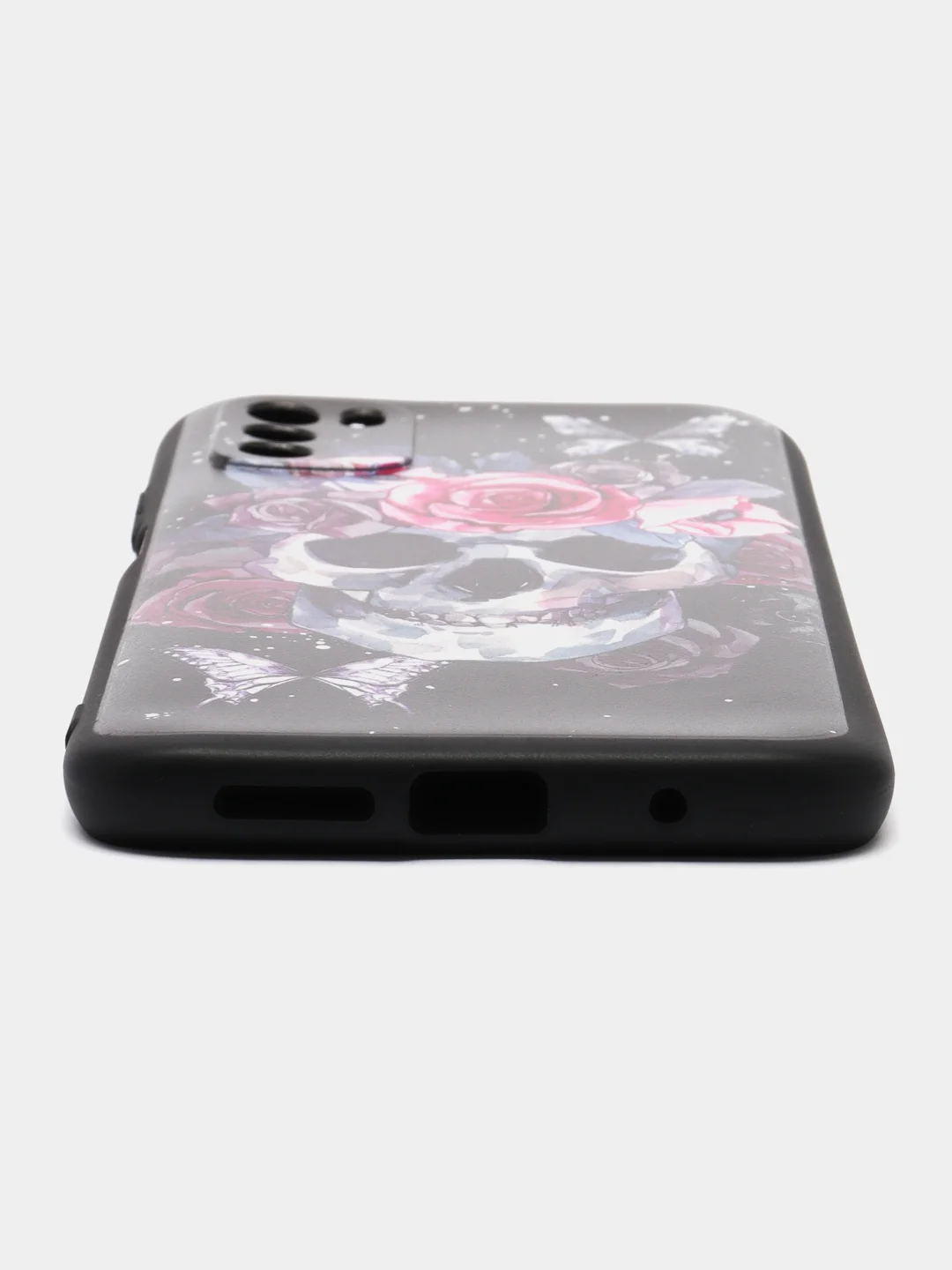 Тёмно-бордовый чехол силиконовый для Xiaomi POCO M3 (Сяоми Поко М3), с принтом, с рисунком