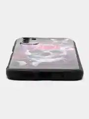 Тёмно-бордовый чехол силиконовый для Xiaomi POCO M3 (Сяоми Поко М3), с принтом, с рисунком