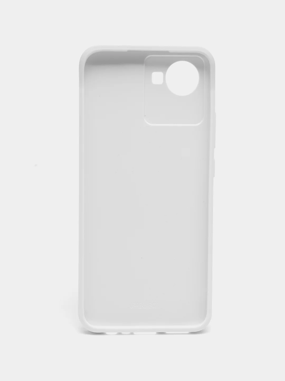 Белый чехол Realme C30, C30s, Narzo 50i Prime, пластиковый, глянцевый, под стекло