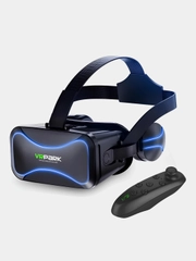 VR очки J30 с контролером управления для просмотра вр видео в формате VR на смартфоне