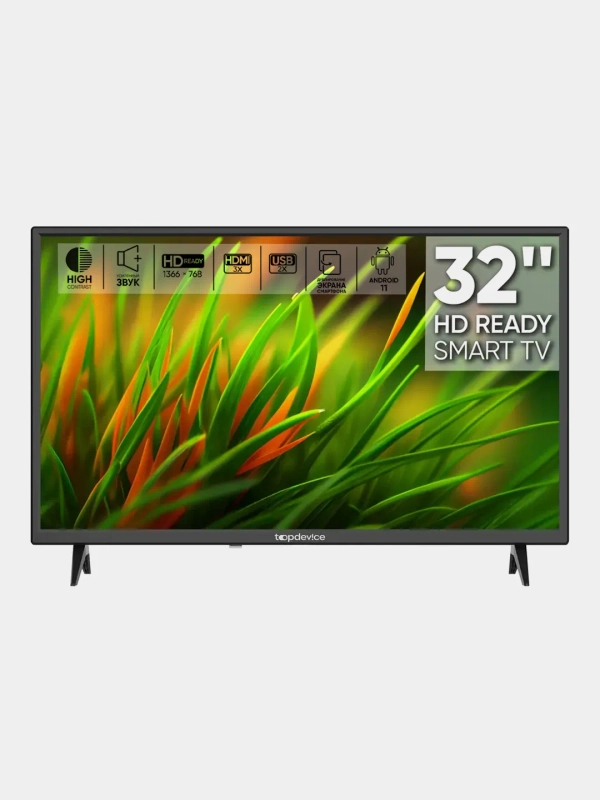 Телевизор LED 32" Topdevice Smart Special 32BS01H, HD Ready/Smart TV/Wi-Fi, черный