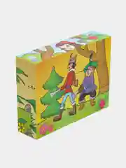Небесно-голубой кубики детские, 12 кубиков