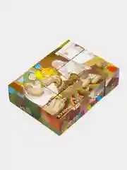 Лесной зеленый кубики детские, 12 кубиков