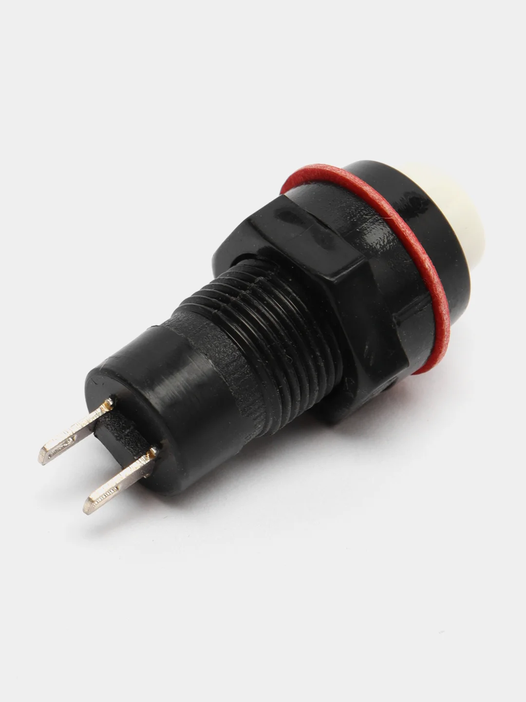 Кнопка DS-211 2A/250VAC с фиксацией белая