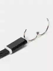 Черный кабель 2 в 1 LuazON, microUSB/Lightning - USB, 1 А, в виде брелка, черный