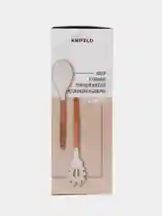 Белый набор кухонных принадлежностей, утварь для готовки Knifeld, силиконовый, 12 предметов