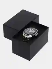 Серебряный мужские наручные часы Megir MS2064AG, с календарём, в подарочной упаковке