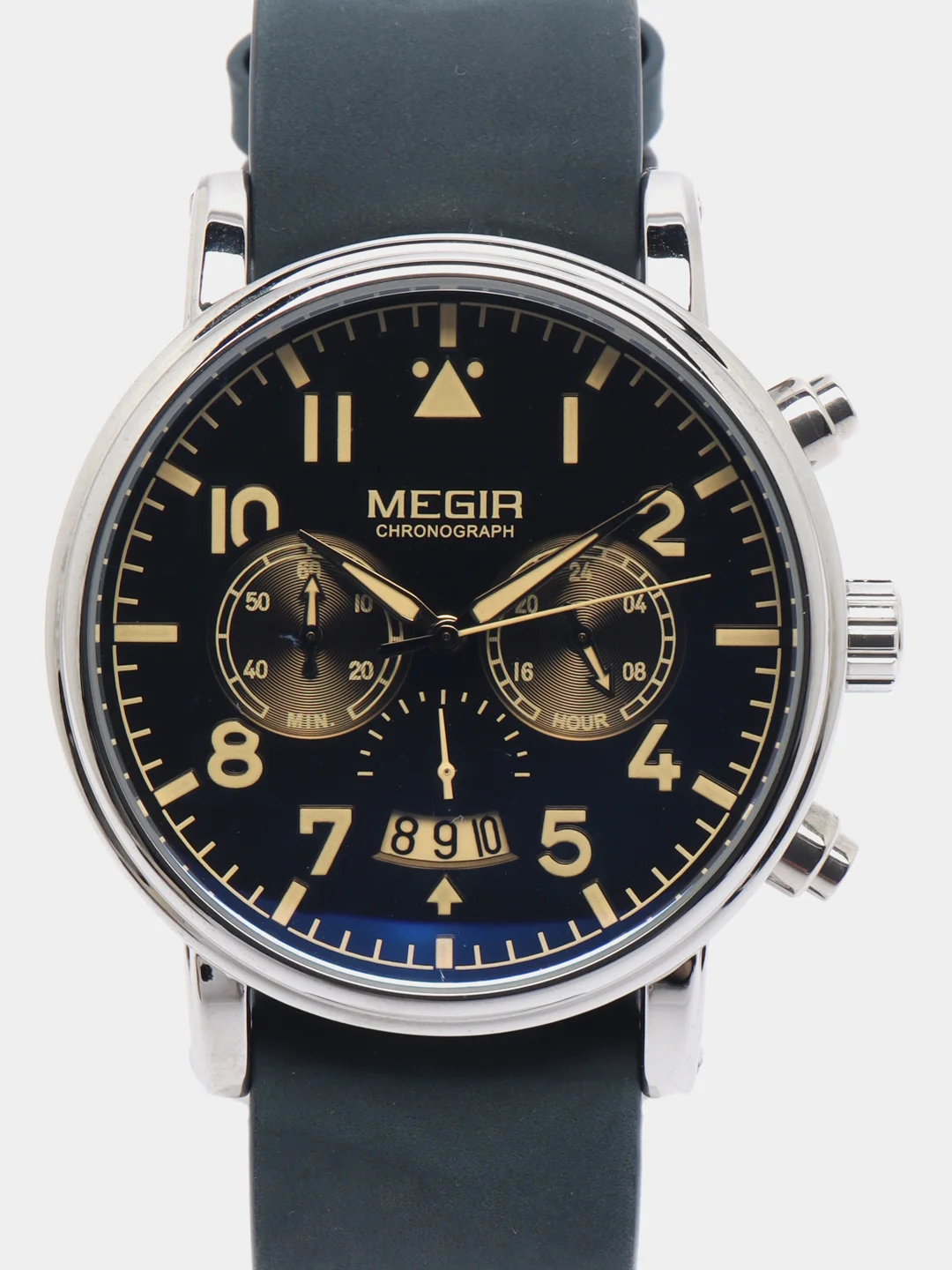 Синий мужские наручные часы Megir ML2149G с хронографом, в подарочной упаковке