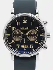 Синий мужские наручные часы Megir ML2149G с хронографом, в подарочной упаковке