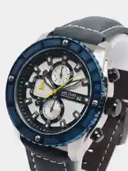 Синий мужские наручные часы Megir ML2119G с хронографом, в подарочной упаковке
