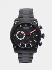 Черный мужские наручные часы Megir MS2134G, с хронографом, в подарочной упаковке