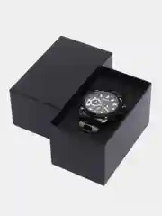 Черный мужские наручные часы Megir MS2134G, с хронографом, в подарочной упаковке
