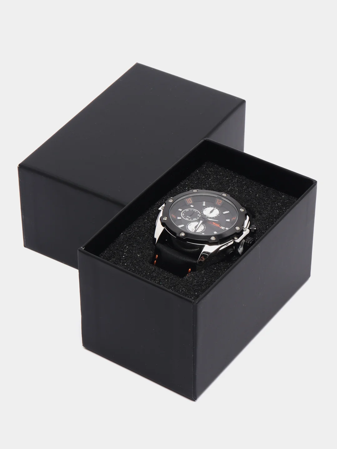 Серебряный наручные часы Megir ML2092G, с хронографом, мужские, в подарочной упаковке