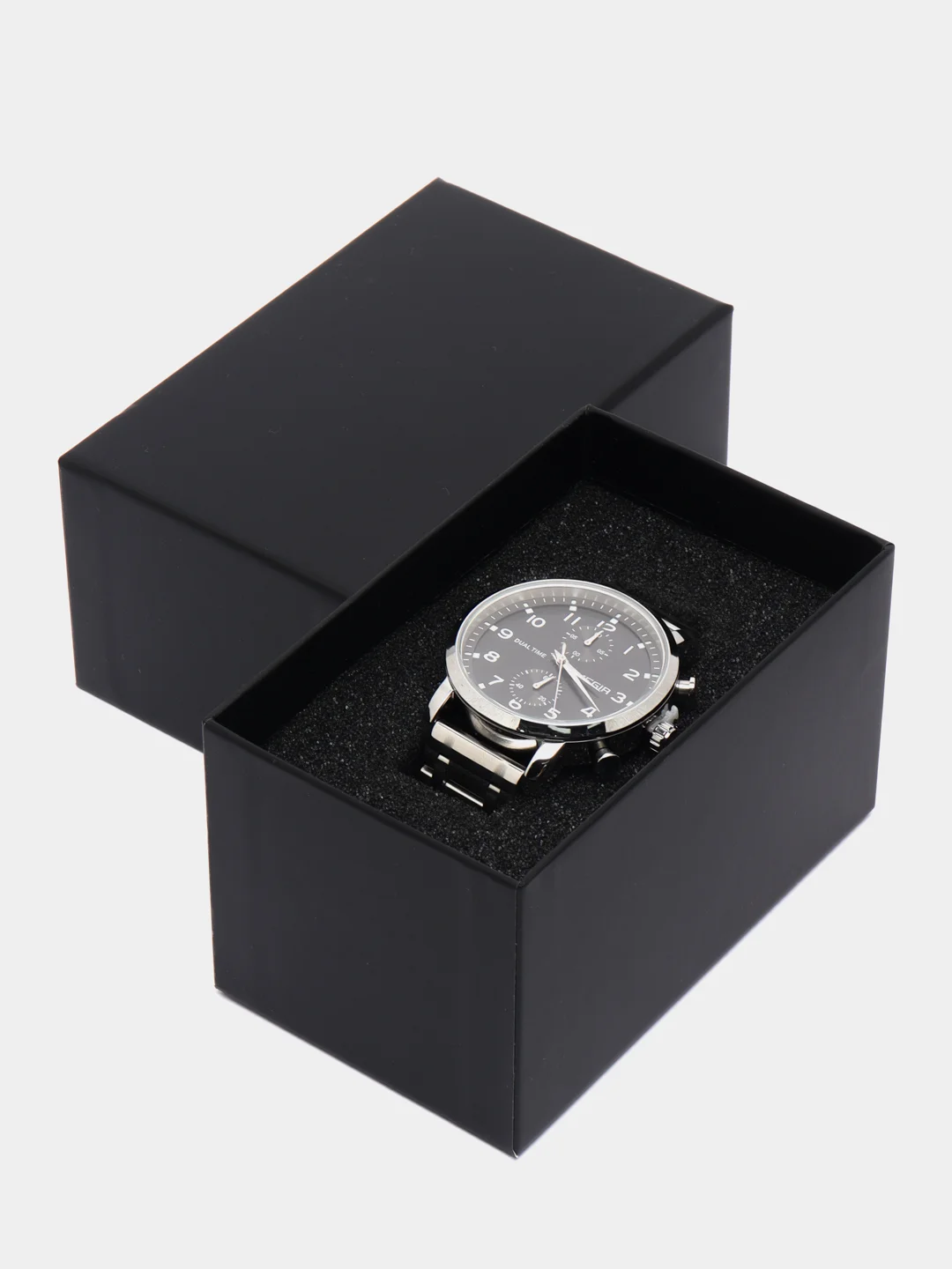 Серебряный мужские наручные часы Megir MS2160G, с хронографом, в подарочной упаковке