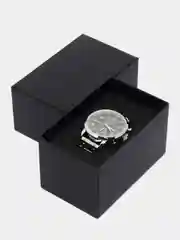 Серебряный мужские наручные часы Megir MS2160G, с хронографом, в подарочной упаковке