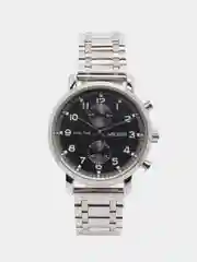 Серебряный мужские наручные часы Megir MS2160G, с хронографом, в подарочной упаковке