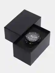 Черный мужские наручные часы Megir MN3002G, с хронографом, в подарочной упаковке