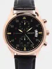 Золотой мужские наручные часы Megir ML2021G с хронографом, в подарочной упаковке