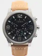 Черный мужские наручные часы Megir ML3010G с хронографом, в подарочной упаковке