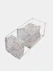 Белый корзина для белья двухъярусная/Короб для хранения