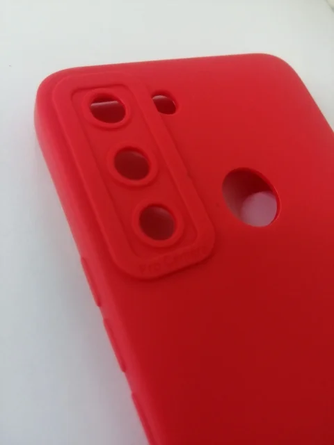 Алый чехол для Tecno Pop 5 Lite силиконовый, матовый