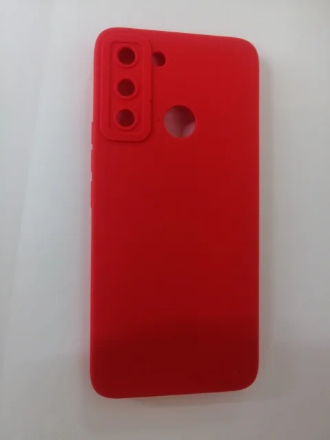 Алый чехол для Tecno Pop 5 Lite силиконовый, матовый
