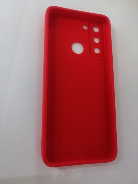 Алый чехол для Tecno Pop 5 Lite силиконовый, матовый