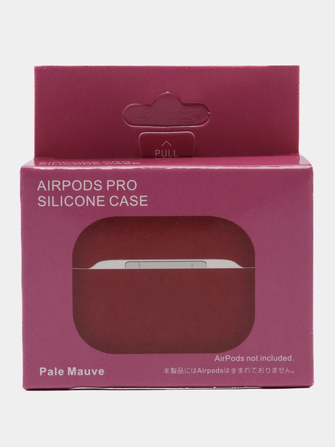 Багровый силиконовый чехол для наушников AirPods Pro