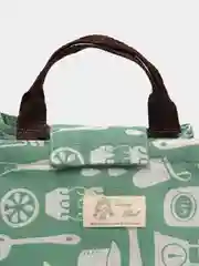 Зеленый тканевая сумка для ланча