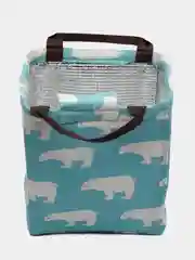 Голубой тканевая сумка для ланча