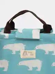 Голубой тканевая сумка для ланча
