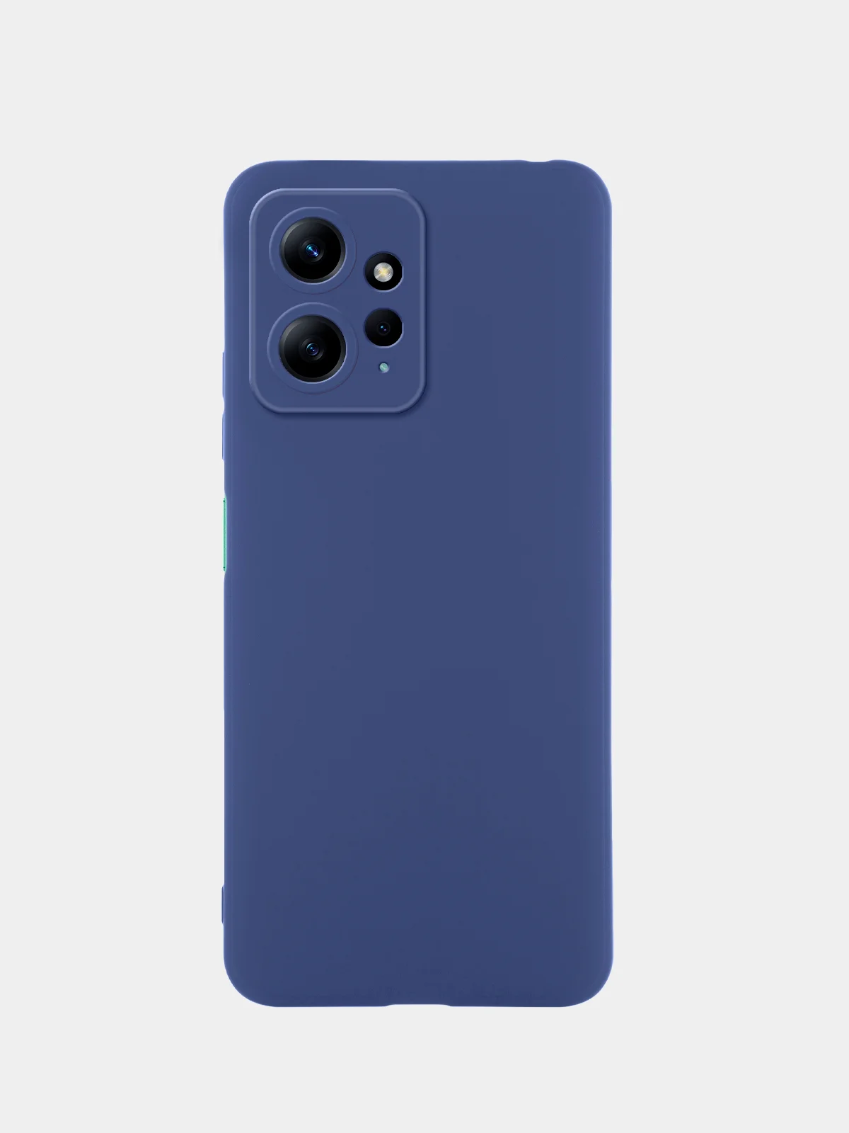 Синий чехол BROSCORP для Xiaomi Redmi Note 12 4G матовый силиконовый тонкий, бортик вокруг камер