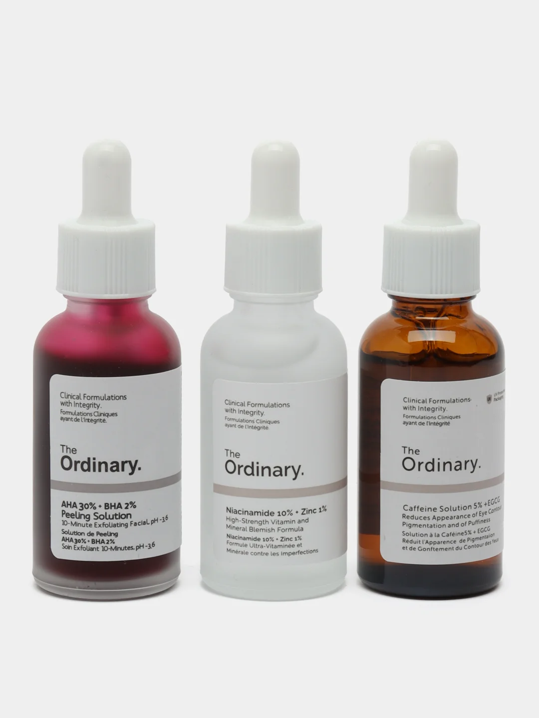 Белый подарочный набор сывороток для лица Ordinary, 3 штуки, 30 мл