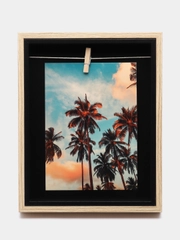 Рамка, фоторамка, 13 х 18 см, для фотографий, грамот из МДФ Brauberg, с прищепкой, 391290