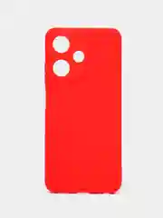 Красный силиконовый чехол для Infinix HOT 30i (Инфиникс Хот 30 ай), прозрачный