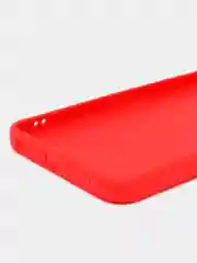 Красный силиконовый чехол для Infinix HOT 30i (Инфиникс Хот 30 ай), прозрачный