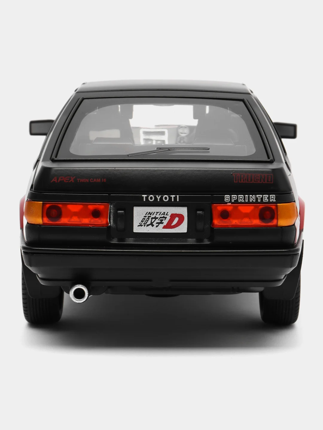 Терракотовый металлическая машина Toyota Sprinter Trueno, 1:24, со звуком, 20 см