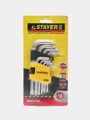 Набор ключей звездочка STAYER TORX 10-50 мм, 9 предметов  имбусовые шестигранные