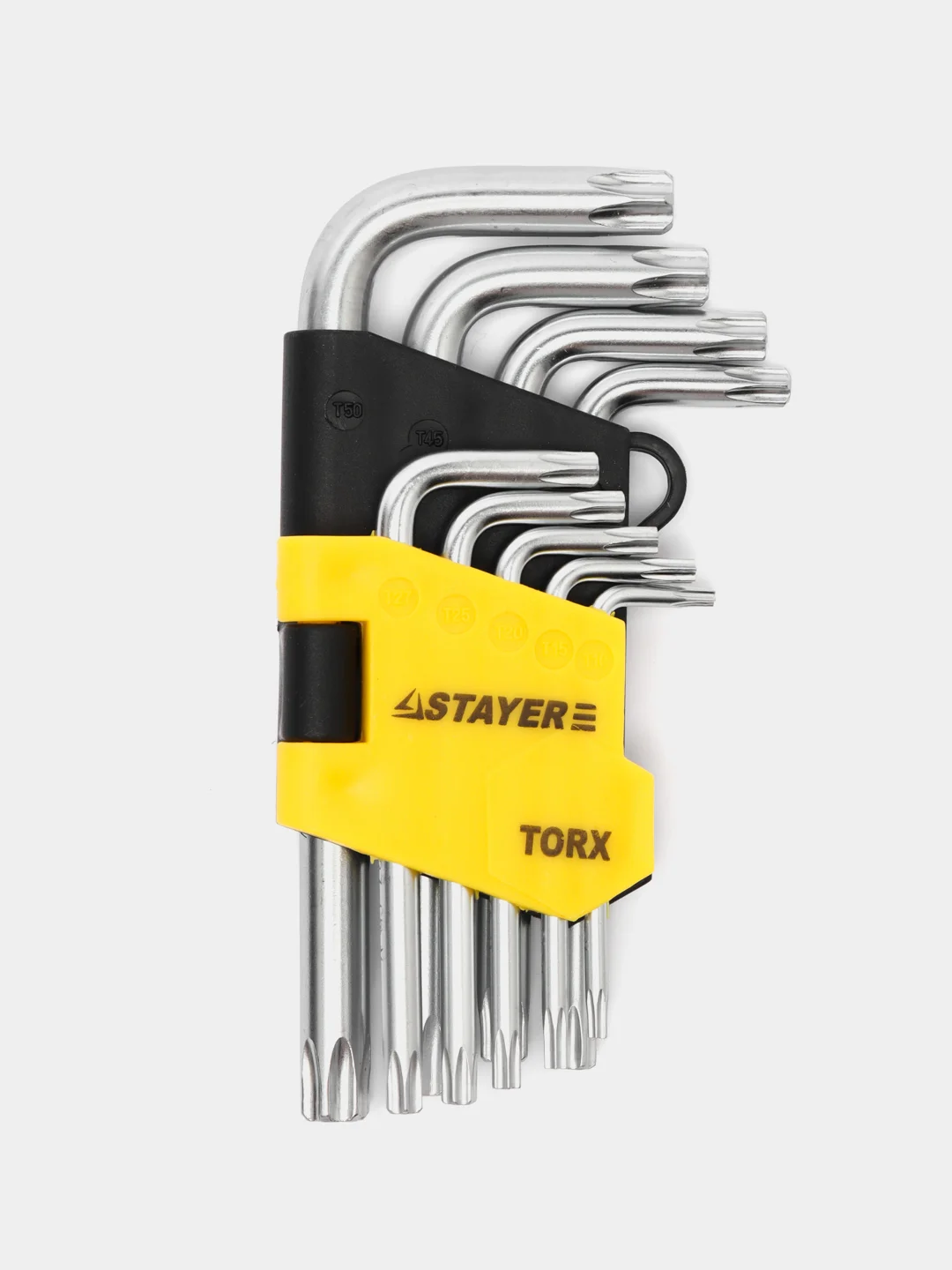 Набор ключей звездочка STAYER TORX 10-50 мм, 9 предметов имбусовые шестигранные